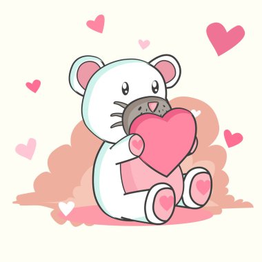 Sevgililer günün kutlu olsun, ayıcık aşık, Sevgililer Günü geçmişi ayı, sevgililer günü kartı ve poster