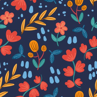 Kusursuz çiçek desenli vektör