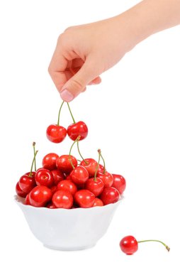 Kiraz eller üzerinde