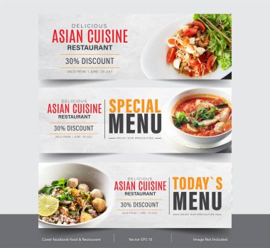 Sosyal ağlar için tasarım pankartı, reklam için Facebook kapağı