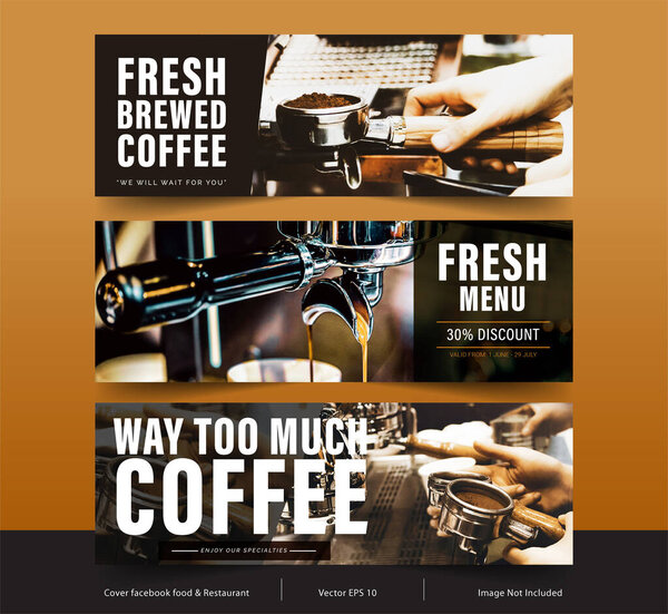 Дизайн баннер для социальных сетей, шаблон Facebook обложка для рекламы
