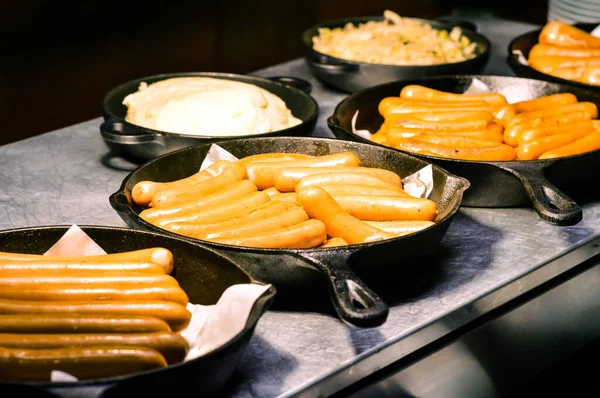 맛있는 소시지 식사로 소시지 — 스톡 사진