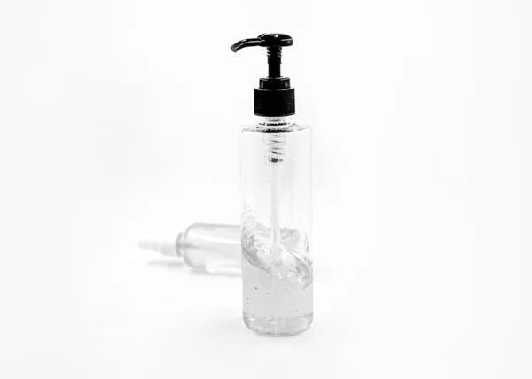 Alcohol gel sanitizer hand gel , Blue alcohol sanitizer gel bottle with pump for hand wash