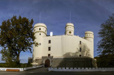 Görünüm çek üzerinde romantik Castle Orlik nad Vltavou, Çek Cumhuriyeti. Romantik, Kraliyet Schwarzenberg.  