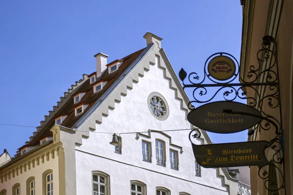 Bamberg Dne 2019 Exteriér Středověkého Domu Atrakce Bamberga Evropa Evropské — Stock fotografie