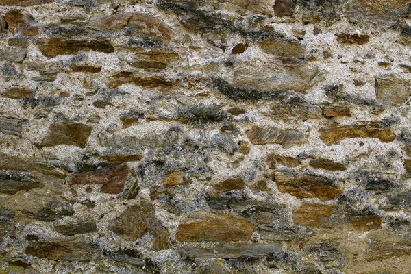 Textuur Oude Stenen Muur Als Achtergrond Voor Het Toevoegen Van — Stockfoto