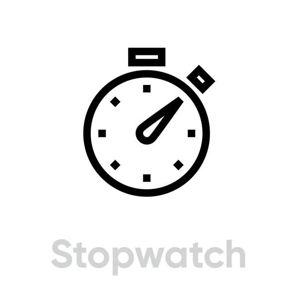 Stopwatch vector icon — Stock Vector
