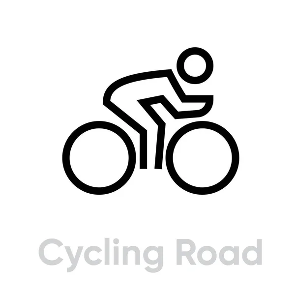Иконы велоспорта — стоковый вектор