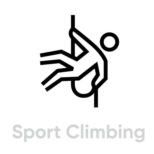 Iconos de escalada deportiva — Vector de stock