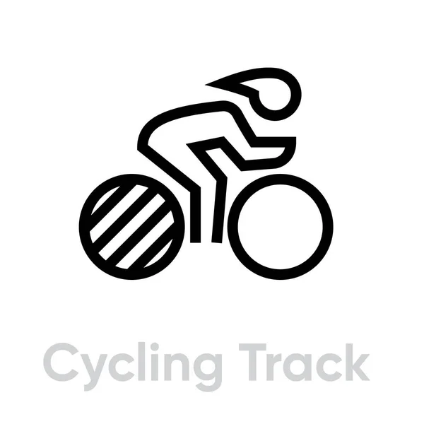 Иконы велотрека — стоковый вектор