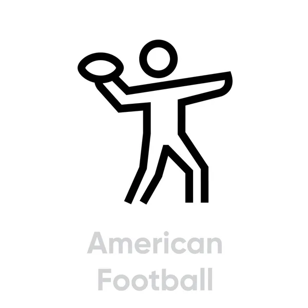 Icônes de sport Football américain — Image vectorielle