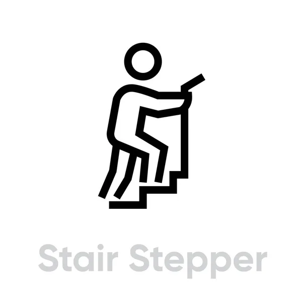 Stair Stepper spor simgesi — Stok Vektör