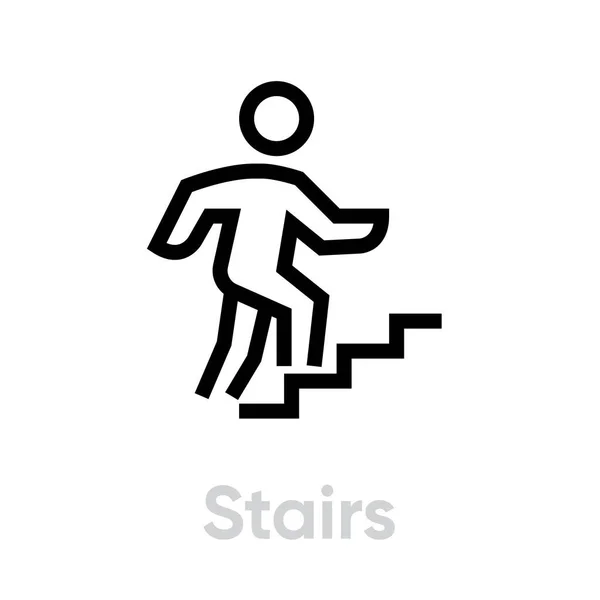 Stairs activity icon — ストックベクタ