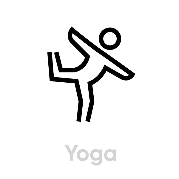 Yoga-Sportikone — Stockvektor