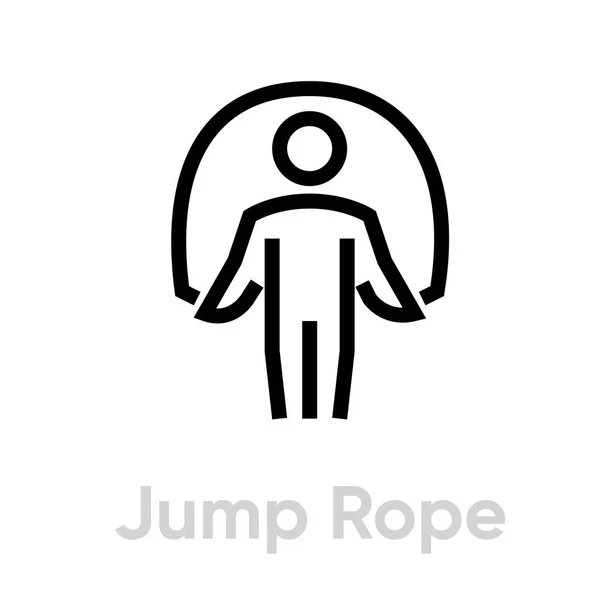 Jump Rope sport icon — ストックベクタ