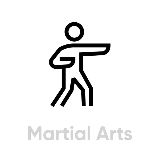 Ikone der Kampfkunst — Stockvektor