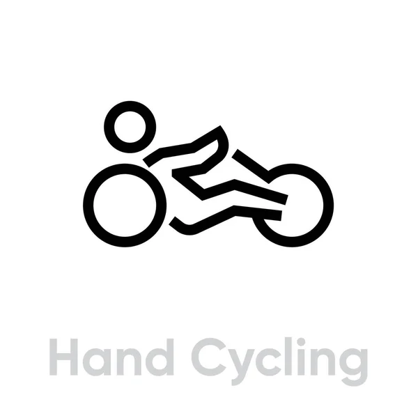 Hand Cycling activity icon — ストックベクタ