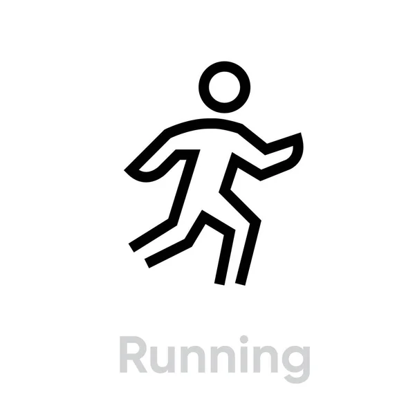 Running activity icon — Stock Vector