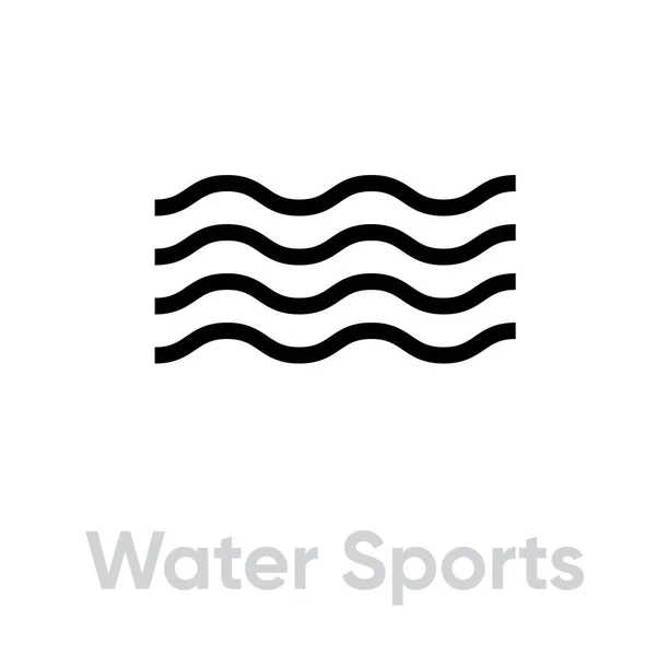 Значок Водные виды спорта — стоковый вектор