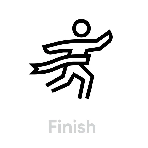 Finish sport icoon — Stockvector