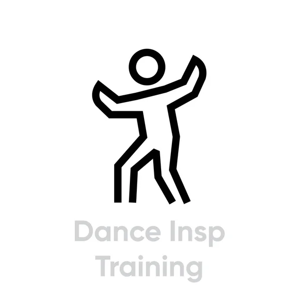 Dance Insp Träningsaktivitetsikon — Stock vektor