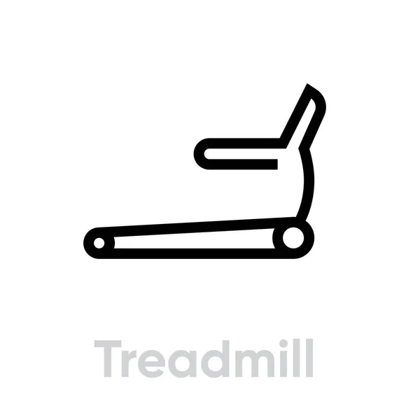 Treadmill icono de la actividad deportiva — Vector de stock