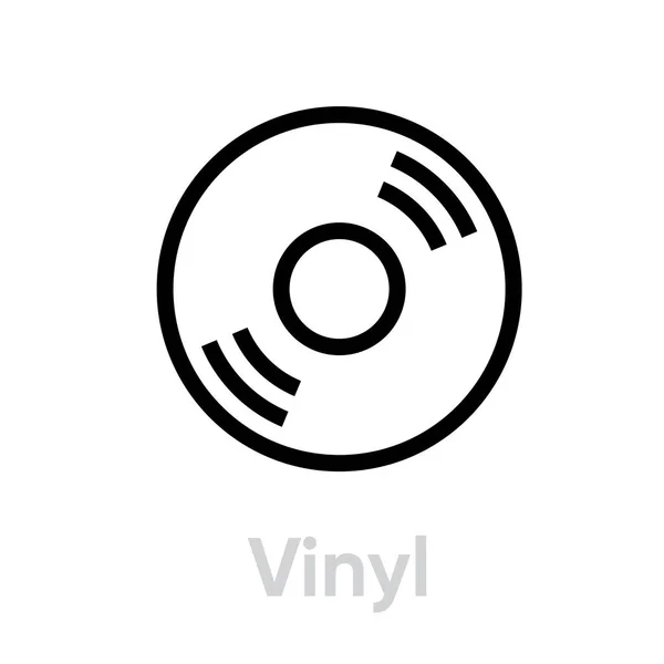 Vinylmuziek icoon — Stockvector
