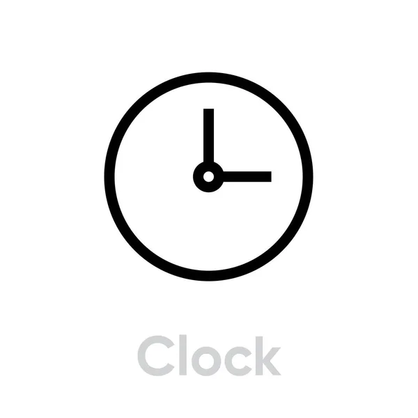 Reloj icono de tiempo — Vector de stock