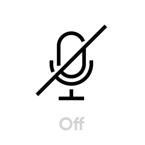 Mikrofon av ikonen. Redaktionell vektoröversikt. — Stock vektor