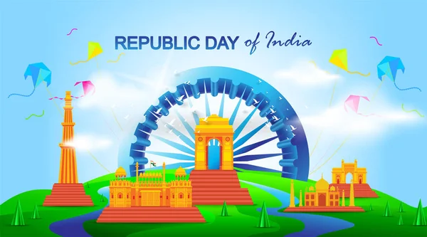 Republic _ day _ 2020 _ janvier 1-5 — Image vectorielle