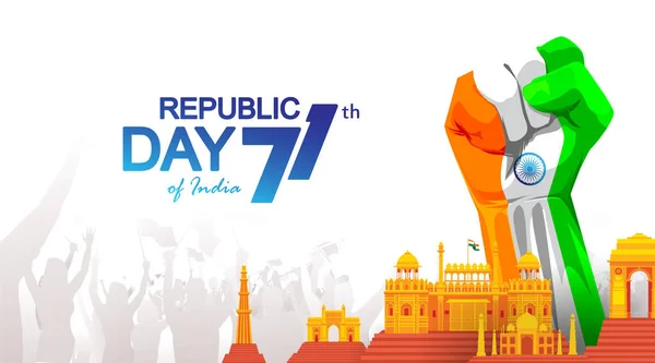 Republic _ day _ 2020 _ janvier 11-15 — Image vectorielle