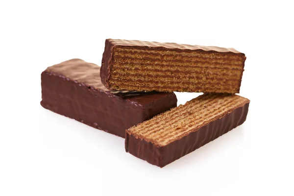 Waffles de chocolate doces — Fotografia de Stock