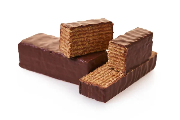 Dulces gofres de chocolate —  Fotos de Stock