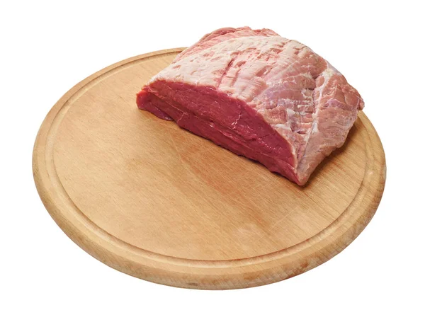 Свіже сире м'ясо на борту — стокове фото