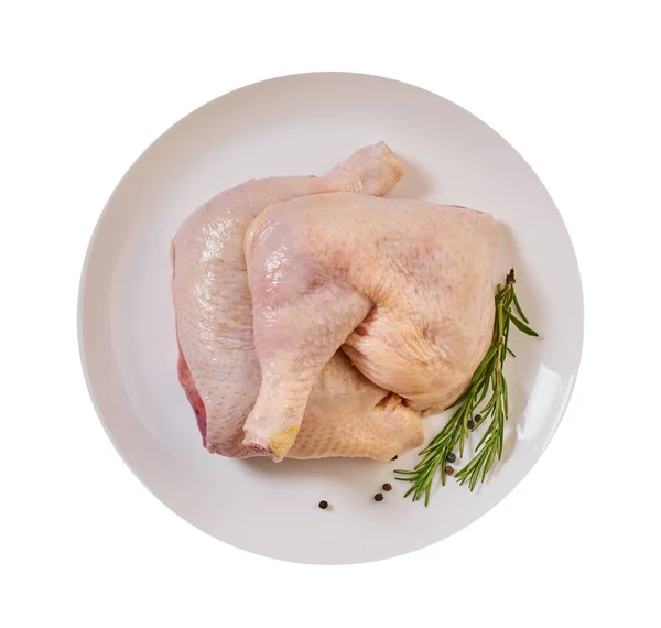 Carne crua, perna de frango — Fotografia de Stock