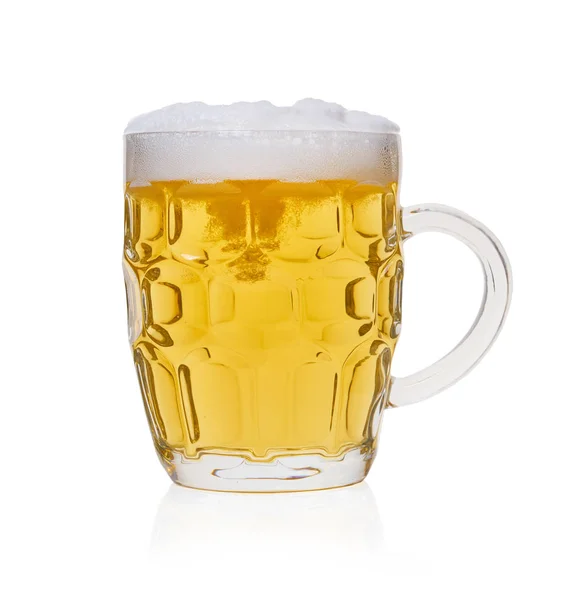 Легке пиво в склянці — стокове фото