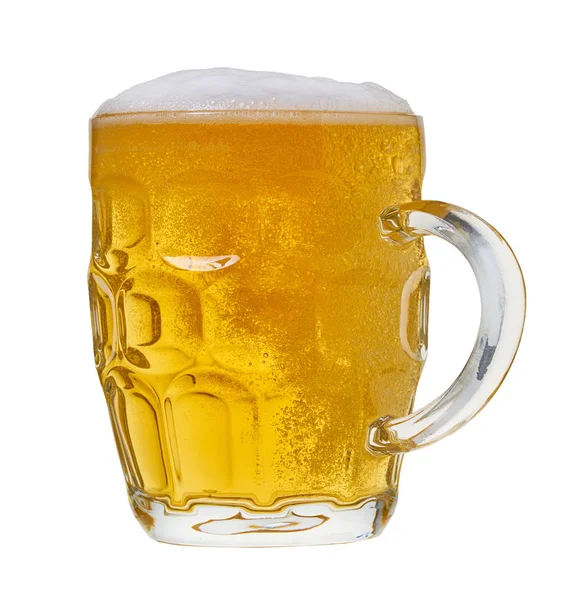 Легке пиво в склянці — стокове фото