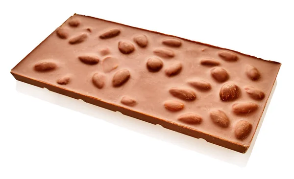 Barra de chocolate con nueces —  Fotos de Stock