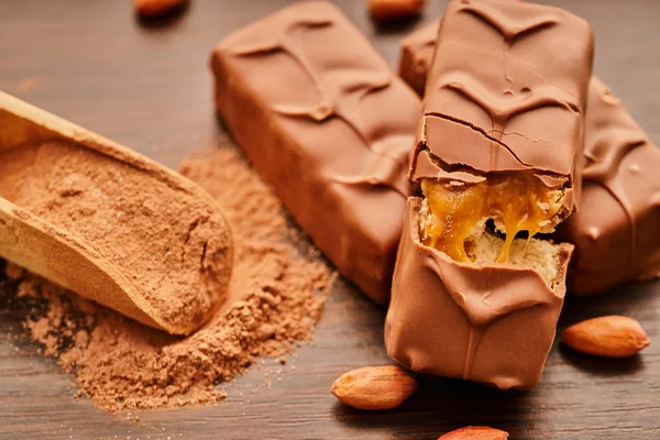 çikolata karamel ile 