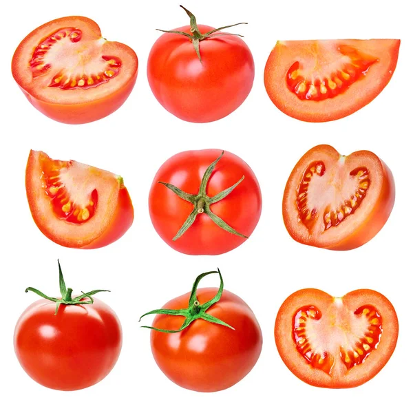 Kesme yolu olan domatesler.