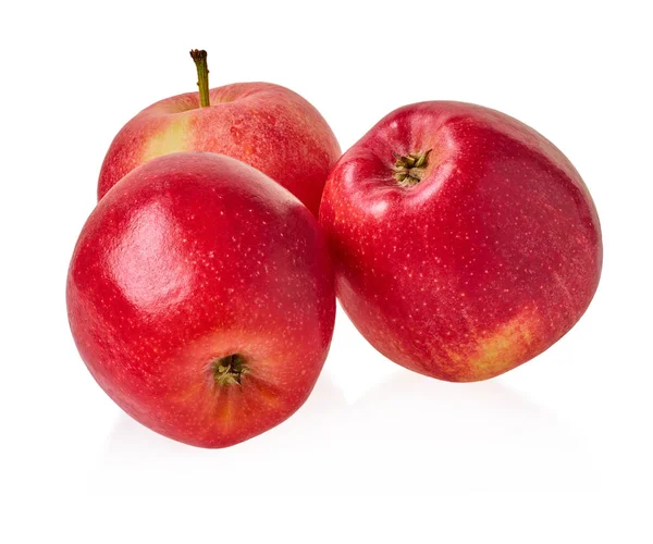 Frische rote Äpfel mit Clipping Patch — Stockfoto