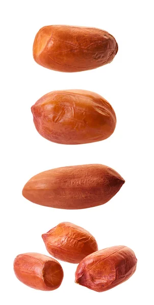 Hrubé arašídy detailní záběr s oříznutou cestou — Stock fotografie