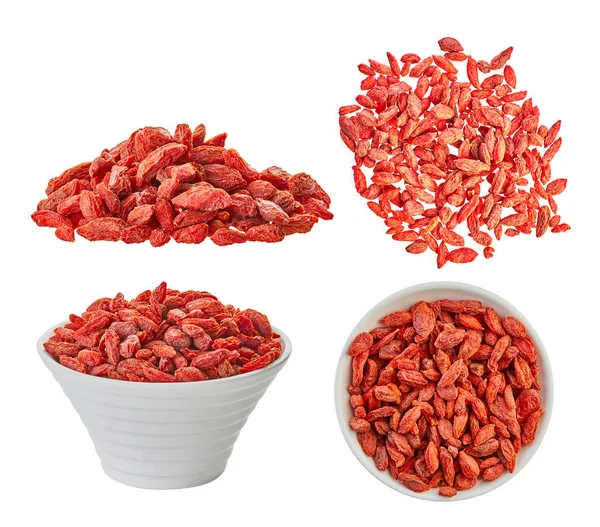 Conjunto de bayas de goji secas — Foto de Stock