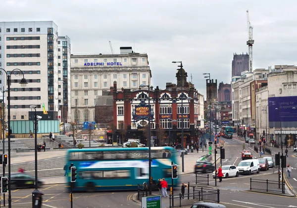 LIVERPOOL 3rd NOVEMBER 2016. A view of Lime Street Liverpool UK — Stock Photo, Image