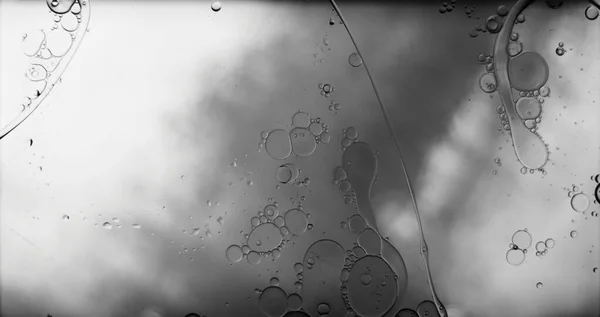 Schwarz Weiße Blasen Und Seife — Stockfoto