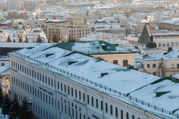 güzel güneşli kış cityscape 
