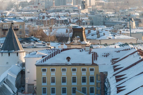 güzel güneşli kış cityscape 