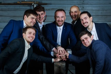 iş adamı ve ekibi. İş takım