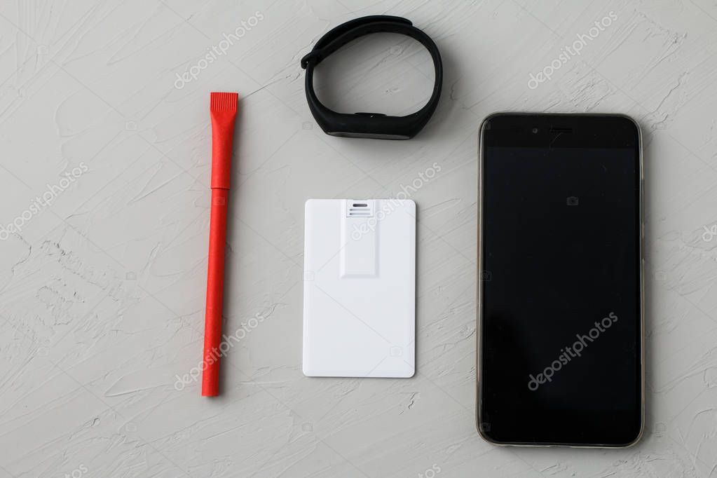 Visiting calling cards mockup sleeve cardholder pocket. Clear paper cards branding in grey wallet box. Logo design card