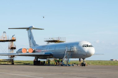 büyük güzel yolcu uçak parçası